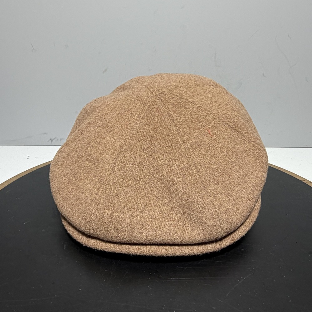 Bailey Of Hollywood Hat Flat Cap Fitted Mens Medium Brown Wool Tweed Lined